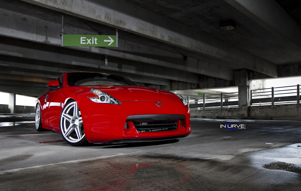 Incurve Wheels IC-S5 Silver on Nissan 370Z